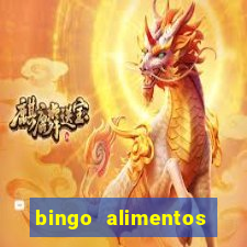 bingo alimentos para imprimir